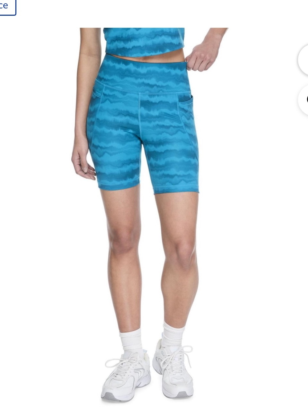 Athletic Works Women’s 7” Athletic Shorts Blue Pattern S NWT
